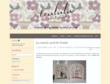 Tablet Screenshot of broderie-tralala.com